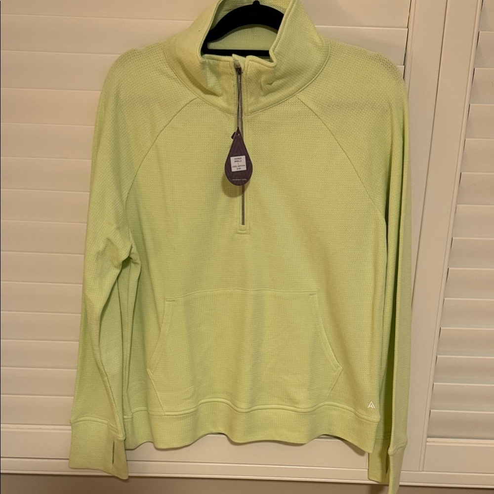 Adair Light Green  golf 1/4 zip Sweatshirt NWT